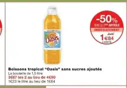 Monop' OASIS Boissons tropical sans sucres ajoutés offre