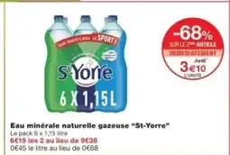 Monop' ST-YORRE Eau minérale naturelle gazeuse offre