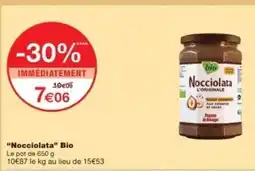 Monop' NOCCIOLATA Bio offre