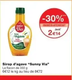 Monop' SUNNY VIA Sirop d'agave offre