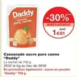 Monop' DADDY Cassonade sucre pure canne offre