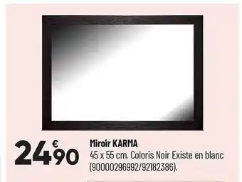 Bricorama Miroir Karma offre