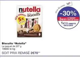 Monop' NUTELLA Biscuits offre