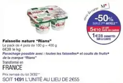 Monop' RIANS Faisselle nature offre