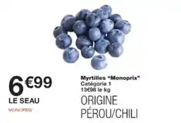 Monop' MONOPRIX Myrtilles offre