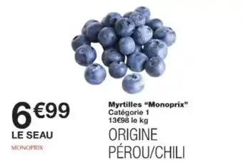 Monop' MONOPRIX Myrtilles offre