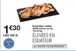 Monop' Crevettes cuites offre