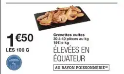 Monop' Crevettes cuites offre