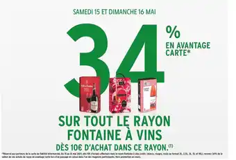 Intermarché Bon plan sur tout le rayon fontaine à vins offre