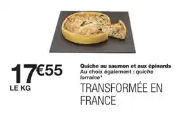 Monop' Quiche au saumon et aux épinards offre