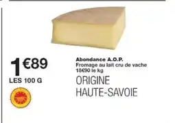 Monop' Abondance A.O.P. offre