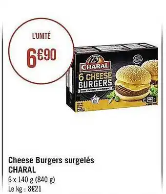 Casino Supermarchés Cheese Burgers Surgeles Charal offre