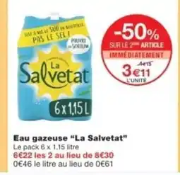 Monop' LA SALVETAT Eau gazeuse offre