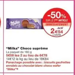 Monop' MILKA Choco suprême offre