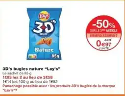 Monop' LAY'S 3D's bugles nature offre