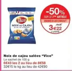 Monop' VICO Noix de cajou salées offre