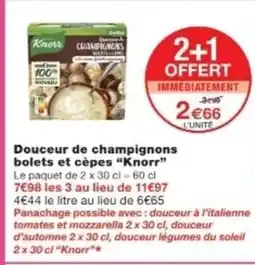 Monop' KNORR Douceur de champignons bolets et cèpes offre