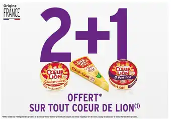 Intermarché Bon plan sur tous les produits Coeur de Lion offre