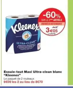 Monop' KLEENEX Essuie-tout Maxi Ultra-clean blanc offre