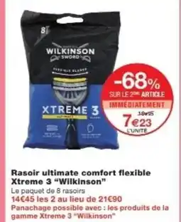 Monop' WILKINSON Rasoir ultimate comfort flexible Xtreme 3 offre