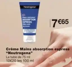 Monop' NEUTROGENA Crème Mains absorption express offre
