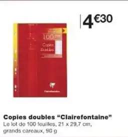 Monop' CLAIREFONTAINE Copies doubles offre
