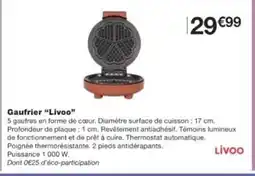 Monop' LIVOO Gaufrier offre