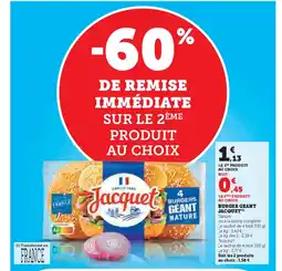 Hyper U JACQUET Burger geant offre
