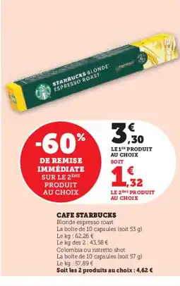 Hyper U STARBUCKS Cafe offre