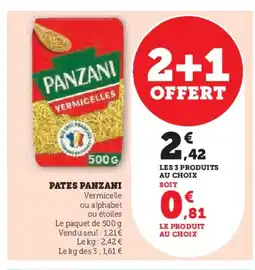 Hyper U PANZANI Pates offre