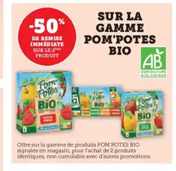 Hyper U POM'POTES BIO Sur la gamme offre