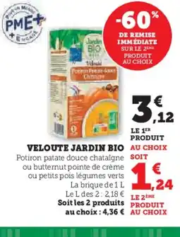 Hyper U JARDIN BIO Veloute offre