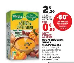 Hyper U KNORR & LA POTAGERE Soupe douceur offre