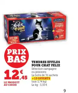Hyper U FELIX Tendres effiles pour chat offre