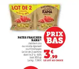 Hyper U RANA Pates fraiches offre