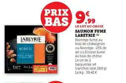 Hyper U LABEYRIE Saumon fume offre