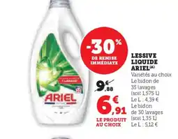 Hyper U ARIEL Lessive liquide offre