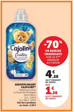 Hyper U CAJOLINE Assouplissant offre