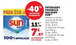 Hyper U SUN Detergent vaisselle machine offre