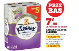Hyper U KLEENEX Papier toilette offre
