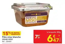 METRO Pâte miso blanche hikari miso offre