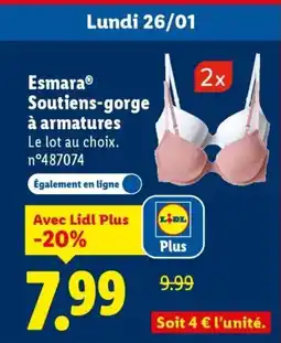 Lidl ESMARA Soutiens-gorge à armatures offre