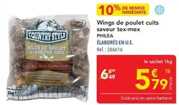 METRO Wings de poulet cuits saveur tex-mex philea offre