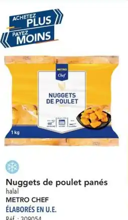 METRO Nuggets de poulet panés offre