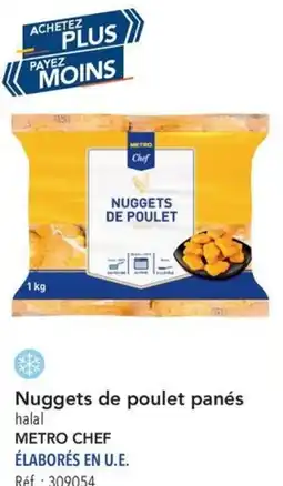METRO Nuggets de poulet panés halal offre