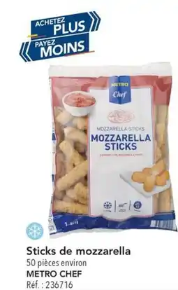 METRO Sticks de mozzarella offre