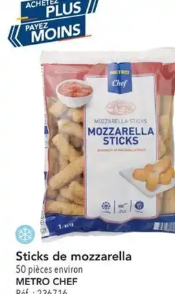 METRO Sticks de mozzarella offre