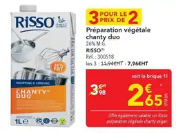 METRO Préparation végétale chanty duo offre