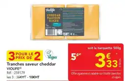 METRO Tranches saveur cheddar violife offre