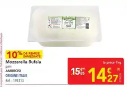 METRO Mozzarella bufala offre
